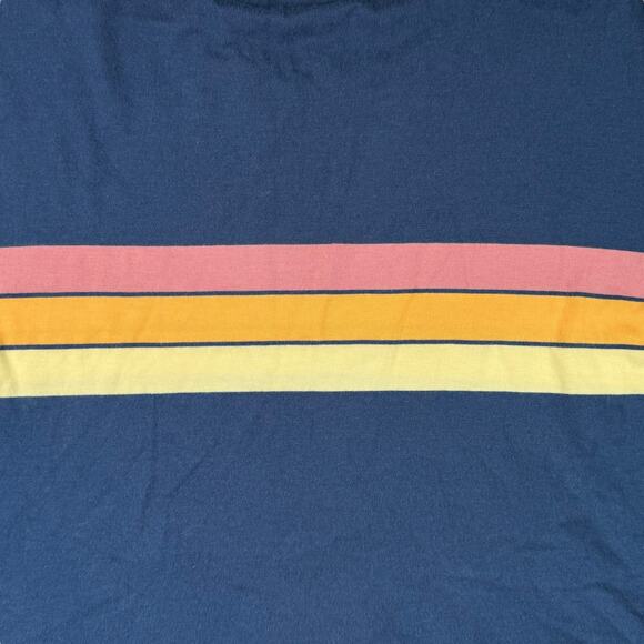 Marine Layer Mens Large Blue Striped Long Sleeve Shir - Picture 7 of 11